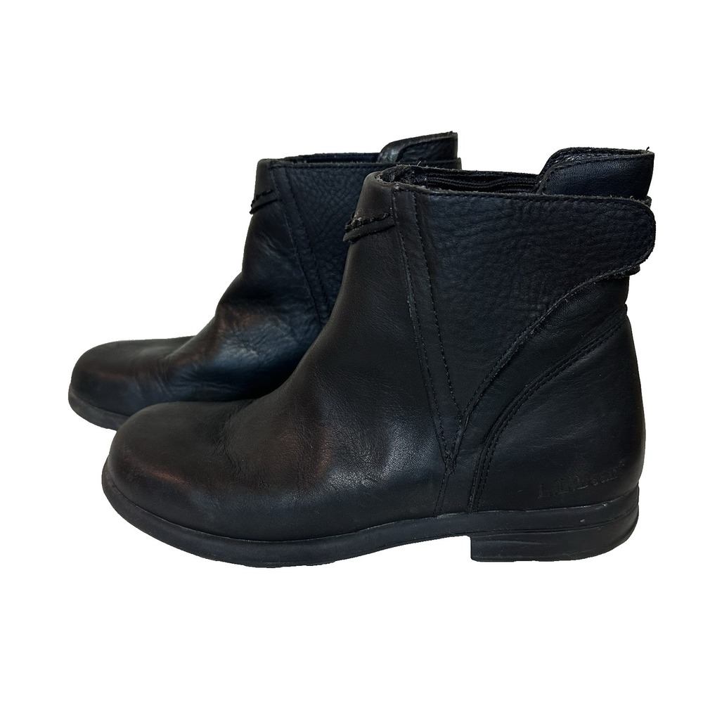 LL Bean Womens Soft Black Leather Pull‎ Ankle Chelsea Boots Size 7